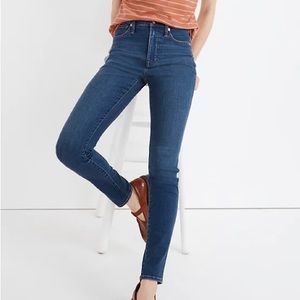 25” High Rise Skinny Madewell jeans